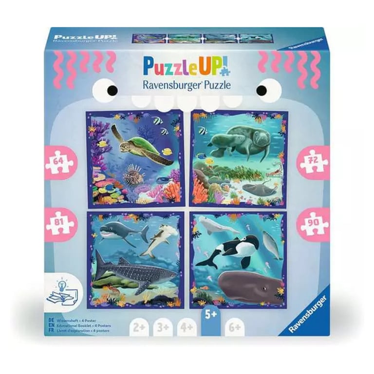 3 Puzzle Up! : Les animaux marins Ravensburger France - vue 2