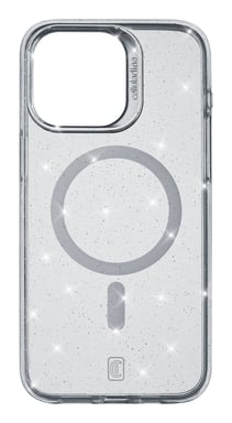 Cellularline Sparkle Mag - Custodia per iPhone 15 Pro Max con finitura glitterata compatibile con l'ecosistema MagSafe Apple iPhone 15 Pro Max