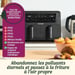 Friteuse sans huile CUISINART Airfryer AFD10OBLE XXL noir Double zone 10,4 L 2400 W 7 programmes Air fry, Grill, Max Crisp