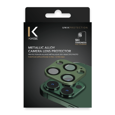 Tapa del objetivo de aleación metálica para Apple iPhone 13 Pro/13 Pro Max, verde aguacate