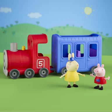 Figurines Peppa Pig Le train de Mlle Rabbit