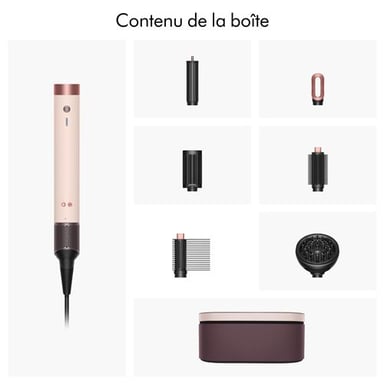 Rizador de pelo Dyson Airwrap Co-anda 2 x, para cabello rizado a encrespado, color rosa cerámico