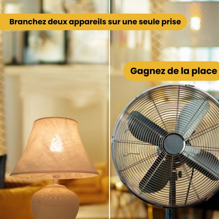 Double Prise Wi Fi + BT format FR compteur de consommation - vue 5