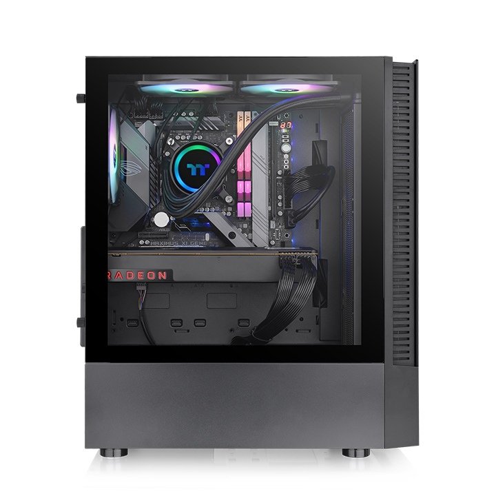 Boîtier PC THERMALTAKE View 200 TG ARGB Snow Moyen tour Format ATX - vue 7