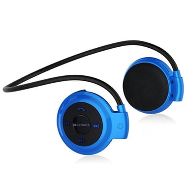 Casque Bluetooth Écouteurs Sans Fil Fm Autonomie 10 Heures Batterie Lithium Bleu YONIS