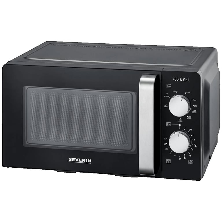 Micro-Ondes Severin 7781 – 700W, 17L, Fonction Grill, Noir - vue 2