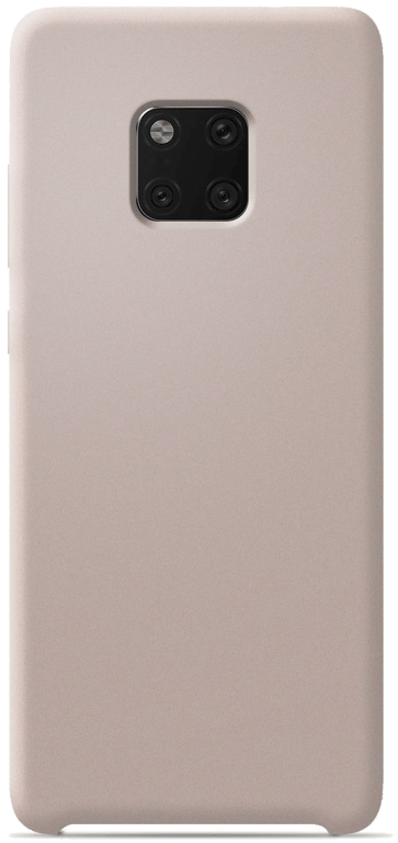 Coque silicone unie compatible Soft Touch Sable rosé Huawei Mate 20 Pro