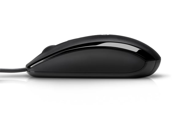 Ratón con cable HP X500 Negro Forma curvada que sigue la curva natural de la mano Para usuarios diestros y zurdos E5E76AA