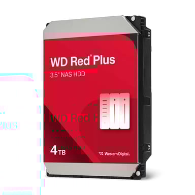 Western Digital Red Plus WD40EFZZ disque dur 4 To 5400 tr/min 128 Mo 3.5'' Série ATA III
