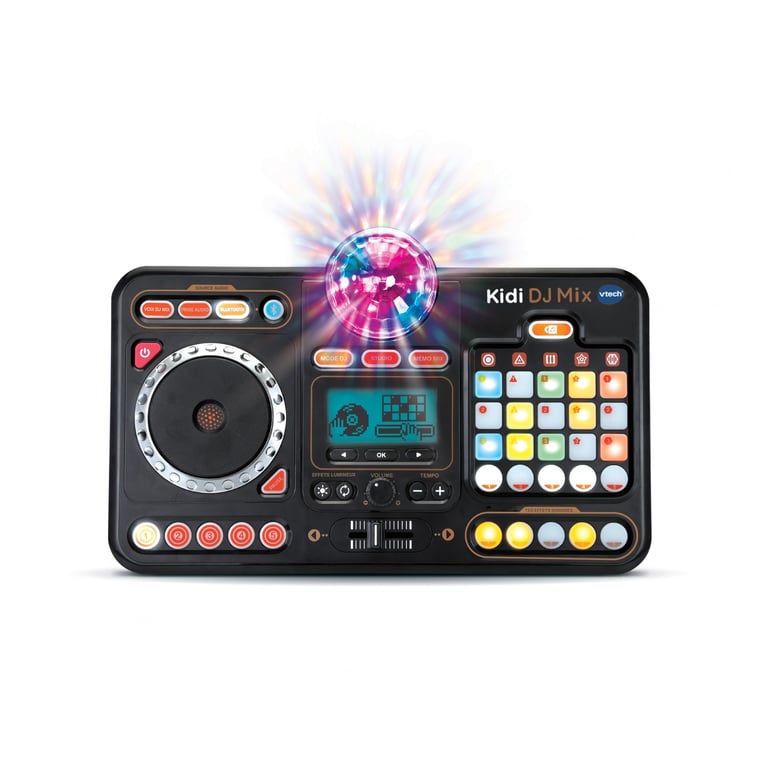 VTech Kidi Superstar DJ Studio Micro Karaoké Enfant 9 en 1 avec Table de Mixage Boule Disco Lumineuse Rotative Apprentissage du Chant et Jeux Cadeau Enfant Dès Contenu en Français - vue 8