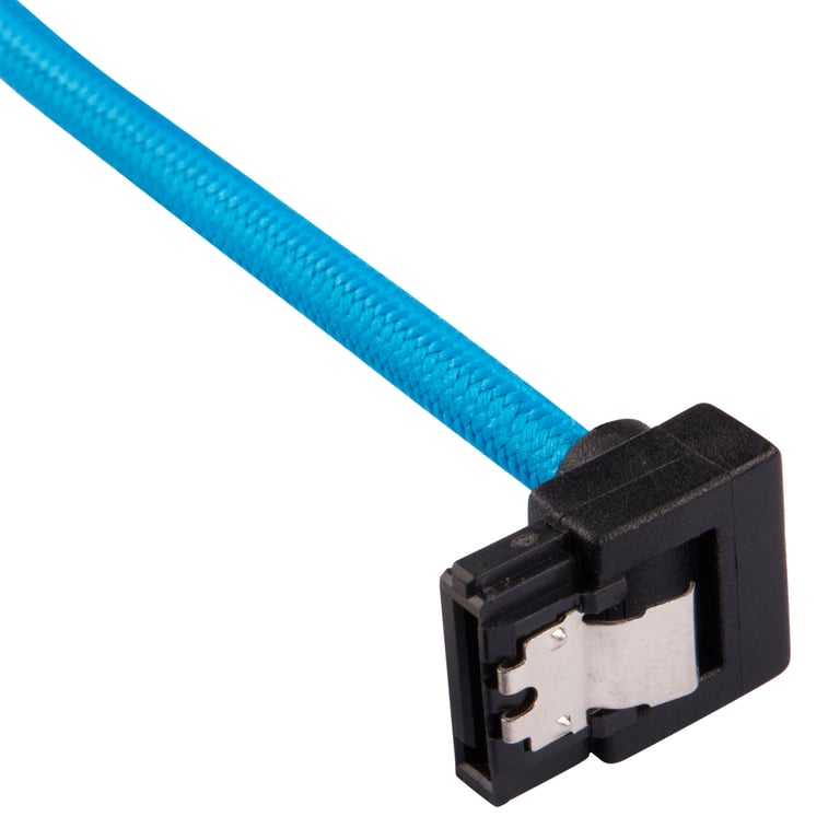 CORSAIR Premium Sleeved Câble SATA Serial ATA 150300600 SATA droit verrouillé pour SATA à angle droit 30 cm pack de 2 - vue 6