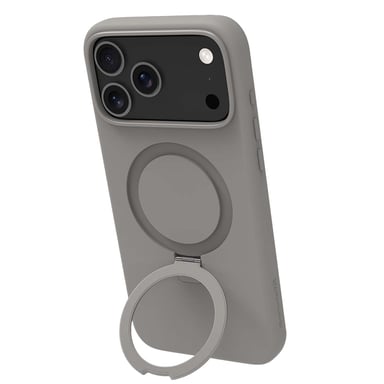 DBRAMANTE1928 Funda MagSafe para iPhone 17 Pro Max Roskilde con soporte de anillo Gris