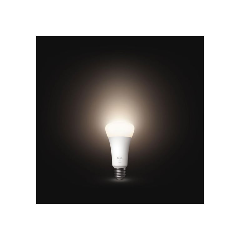 Ampoule LED connectée A21 Philips Hue White 1600 lm 2700K Dimmable E27 Blanc mat - Neuf