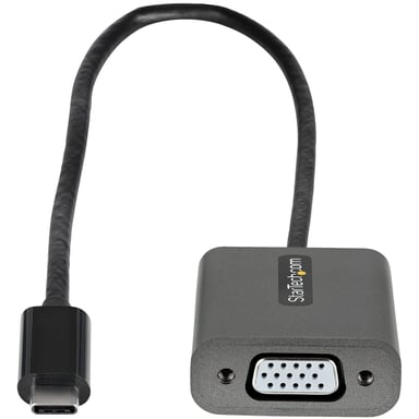 StarTech.com Adattatore da USB C a VGA - Dongle adattatore da USB-C 1080p a VGA - Convertitore da USB-C (modalità DP Alt) a display VGA - Comp. Thunderbolt 3 - Cavo integrato da 30 cm