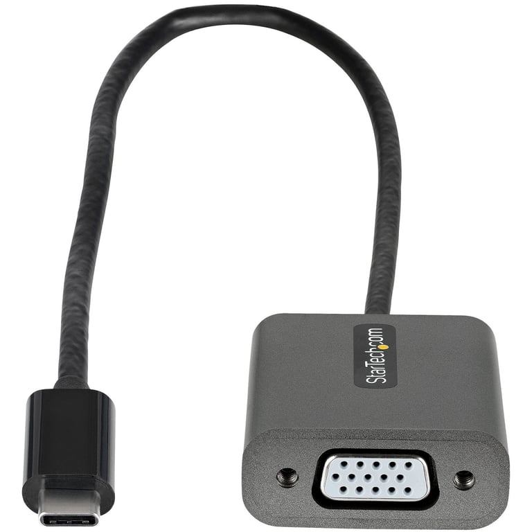 StarTech.com Adaptateur USB C vers VGA Dongle Adaptateur USB C vers VGA Convertisseur USB C DP Alt Mode vers ÉcransAffichages VGA Comp. Thunderbolt 3 Câble Intégré 30cm Neuf - vue 3