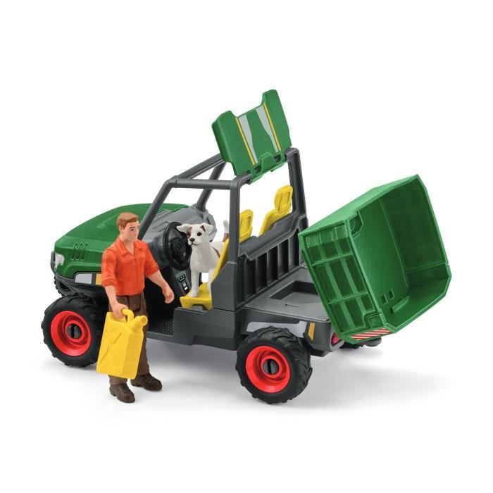 Garde forestier avec véhicule Coffret Schleich 42659 Farm World pour enfant dès - vue 5