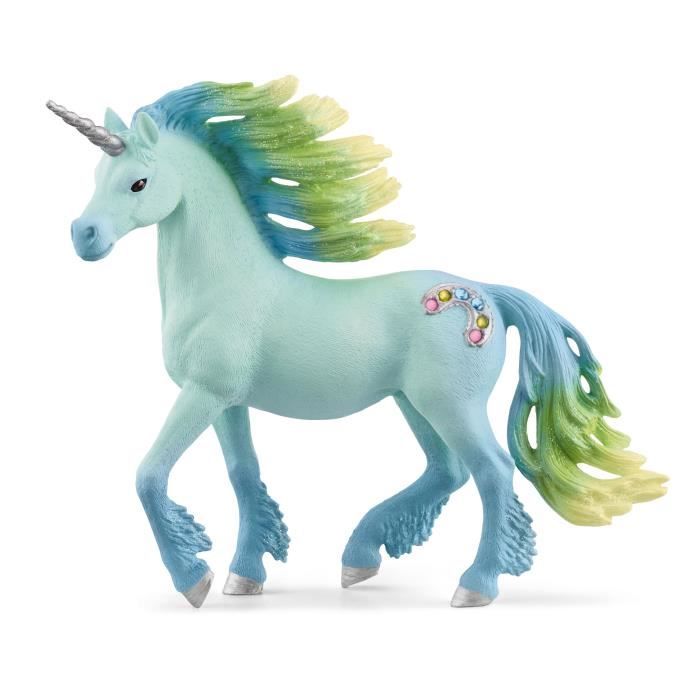 Figurine Licorne étalon Barbe à papa Doux pelage SCHLEICH 70722 bayala® - vue 2