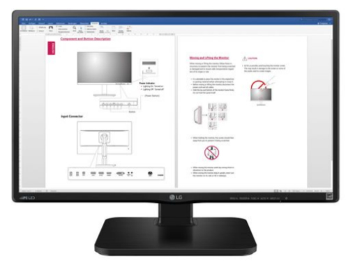 LG 24BK450H écran plat de PC 60,5 cm (23.8 ) 1920 x 1080 pixels Full HD LCD Noir - Neuf