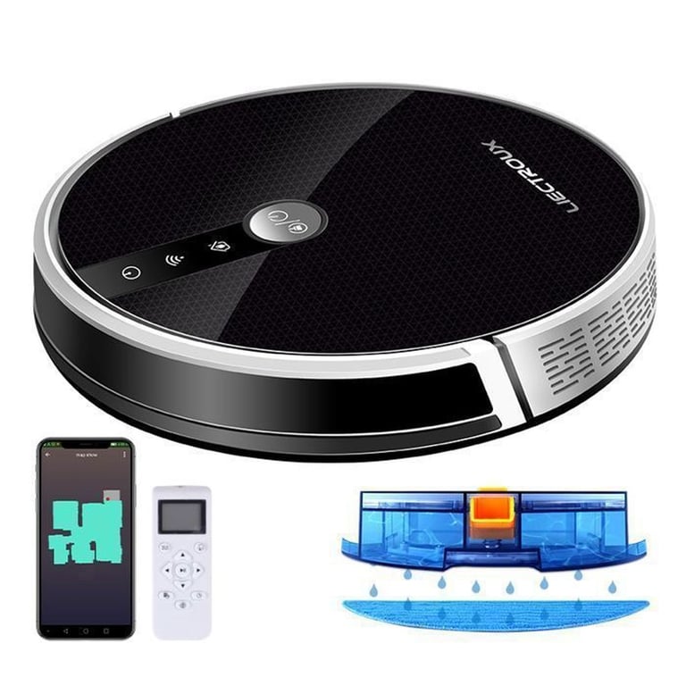 LIECTROUX C30B Aspirateur robot intelligent et connecté puissance 3000Pa avec affichage du parcours sur Application mobile - vue 1