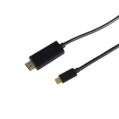 S/CONN maximum connectivity 10-56025 câble vidéo et adaptateur 1 m HDMI Type A (Standard) USB Type-C Noir