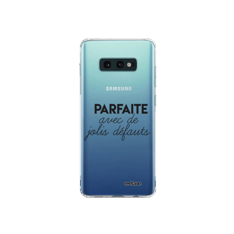 Evetane Coque Samsung Galaxy S10e silicone transparente Motif Parfaite Avec De Jolis Défauts ultra r
