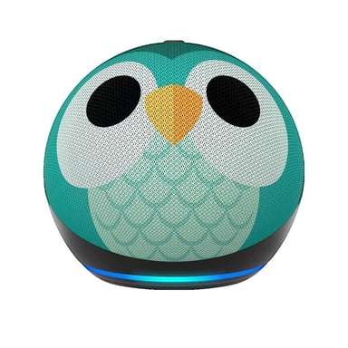 Assistant vocal Amazon Echo Dot Kids 5 - Design hibou - Multicolore