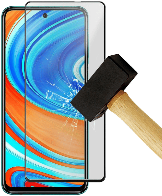 Film verre trempé 4D Noir compatible Xiaomi Mi 10T Lite