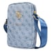 Guess Bolsa de hombro de 10'' Modelo 4G Azul