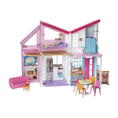 Mattel Juego de Casa de Muñecas Barbie en Malibu con Accesorios Multicolor