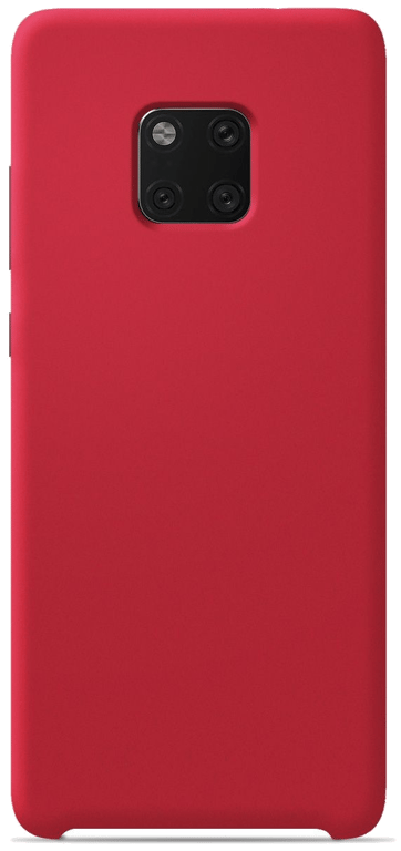 Coque silicone unie compatible Soft Touch Rouge Huawei Mate 20 Pro