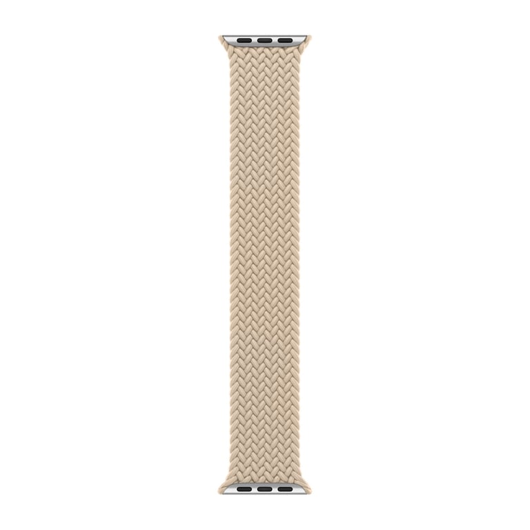 Bracelet Solo tressé pour Apple Watch | 44/45/46/49 mm - Taille 4 - Beige - Neuf