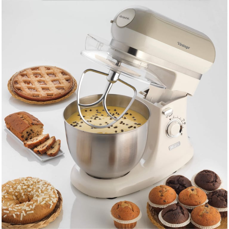 Robot pâtissier Ariete Vintage 1588 5,5 L Beige - Neuf