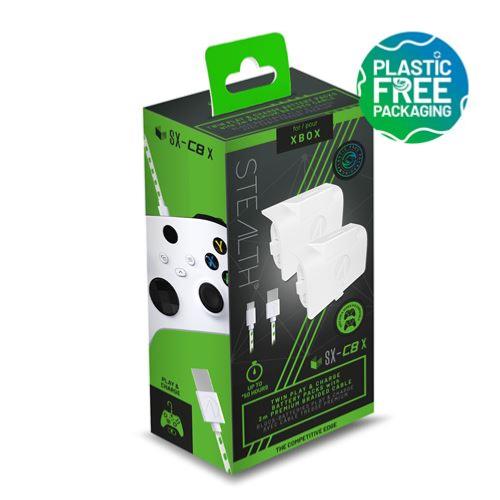 Pack Blocs Batteries Stealth SX C8 X + Charge avec câble tressé Xbox Neuf - vue 2