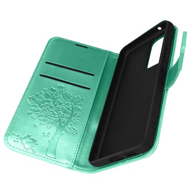Funda Samsung Galaxy A53 5G Tarjetero Soporte Vídeo Mandala Árbol Forcell Verde