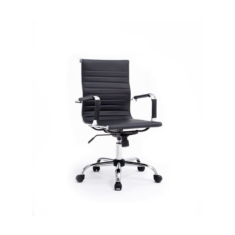 Chaise de bureau Equip 651002 ergonomique dossier moyen simili cuir - vue 3
