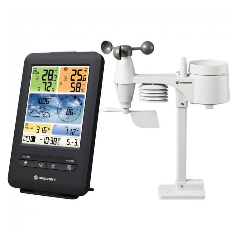 Bresser centrale météo wifi 5 en 1 couleur avec capteur pro v Neuf