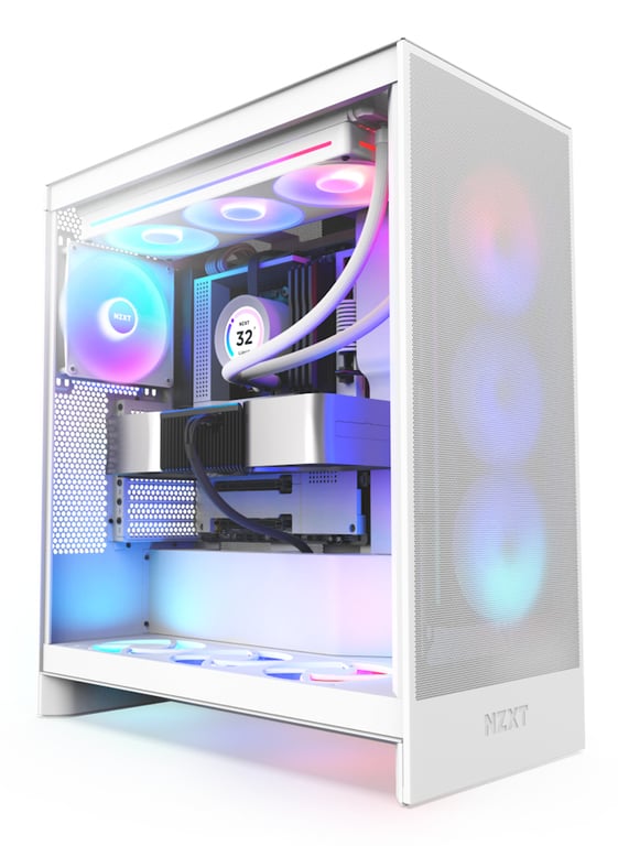 NZXT H7 Flow RGB Midi Tower Blanc - Neuf