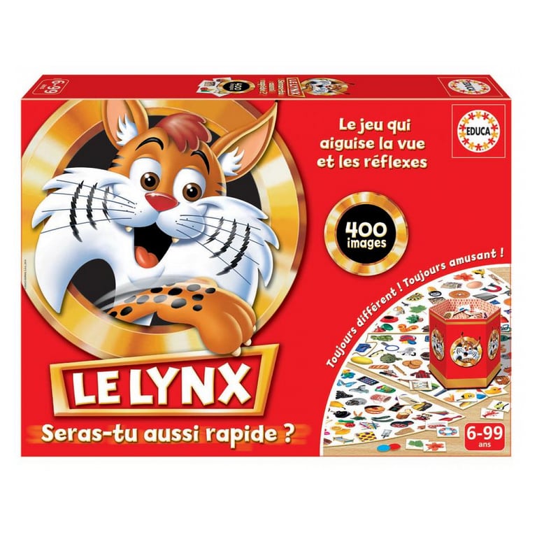 Educa Le Lynx 400 Images | Jeu De Société | Renforce la Mémoire Visuelle et Les Réflexes | Jeux Famille et Enfants dès 16042 - vue 6
