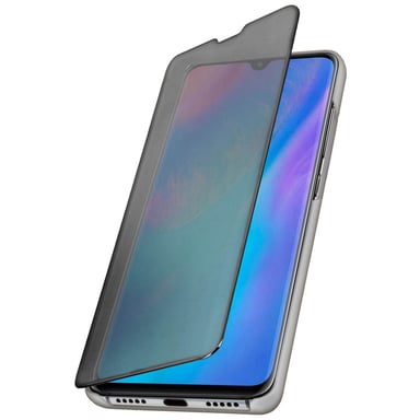 Housse pour Huawei P30 Pro Étui Miroir Clapet translucide Stand Vidéo Argent