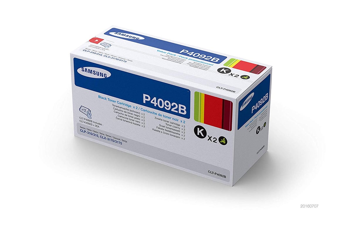Samsung CLT P4092B Toner Pack de 2 - vue 6