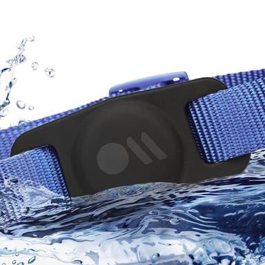 Étui AirTag pour Colliers de Chien IPX6 en Silicone Noir