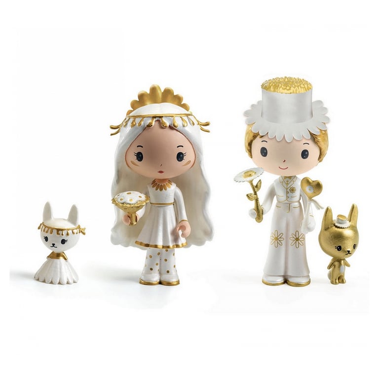 Figurines Marguerite et Léopold de Tinyly Duo Articulé Poétique Neuf