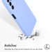 Accezz Coque Liquid Silicone pour Samsung Galaxy A14 (5G) - Violet