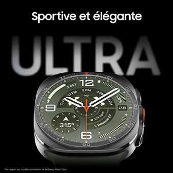 Galaxy Watch Ultra2 (2026) GPS+Cellular, Boitier de 47 mm en Noir Titane avec Bracelet Graphite