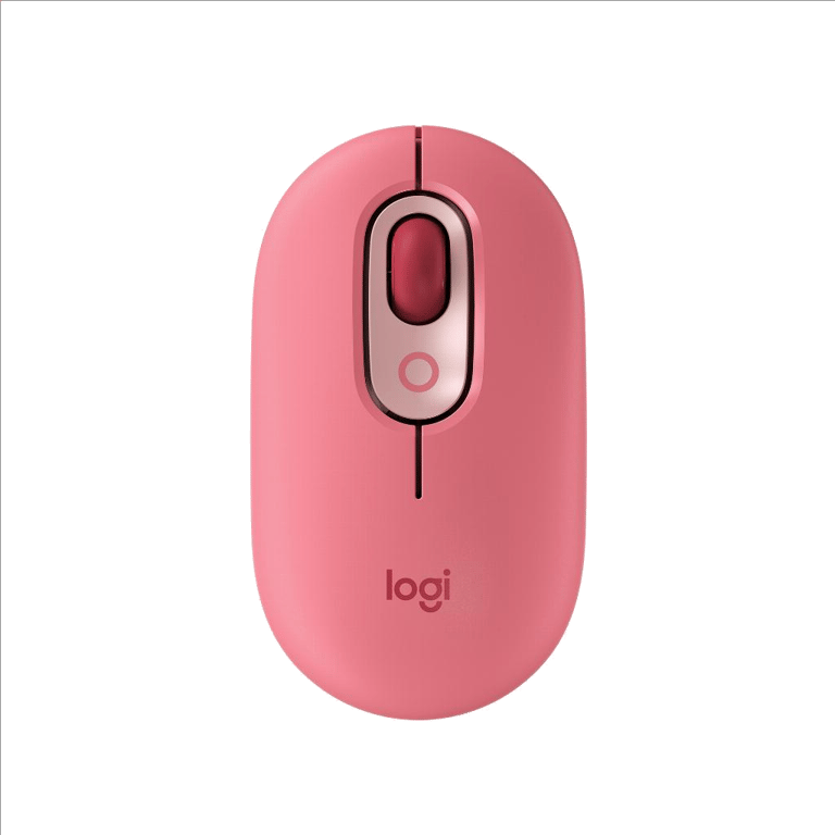 Souris Sans Fil Logitech POP Mouse avec Emojis Personnalisables, Bluetooth,  USB, Multidispositifs - Rose