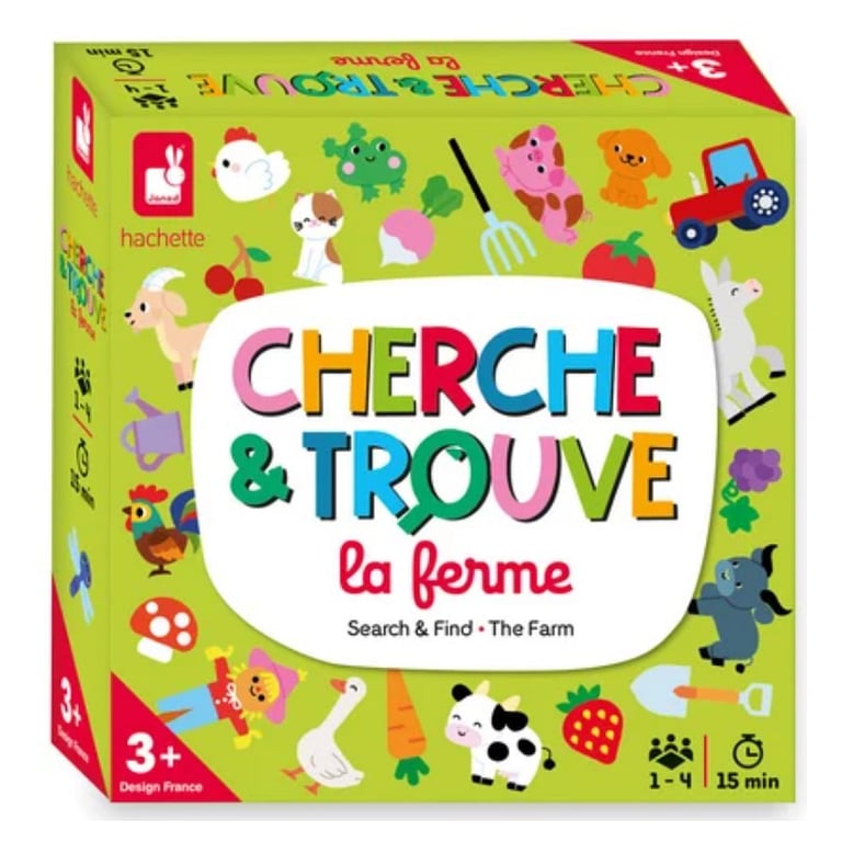 Jeu classique Janod Mon Premier cherche et trouve La ferme - vue 4