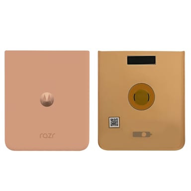 Cache batterie pour Motorola Razr 50 Ultra Original Service Pack Rose