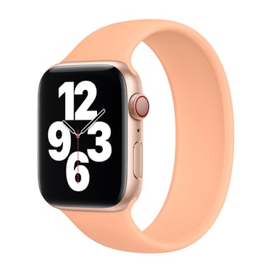 Bracelet Boucle unique en Silicone pour Apple Watch | 38/40/41/42 mm - Taille 8 - Cantaloupe