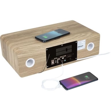 Sistema micro Bluetooth - THOMSON - Bianco e nero - Radio FM/CD/MP3/USB, 60W, equalizzatore