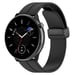 Correa de reloj con hebilla magnética de silicona. Black 22 mm Samsung Galaxy Watch 3 45 mm/Gear S3 Classic, Frontier, Huawei Watch Buds/GT Runner/GT2 Pro, Xiaomi Watch S1 Pro, Garmin Forerunner 255/Vivoactive 4